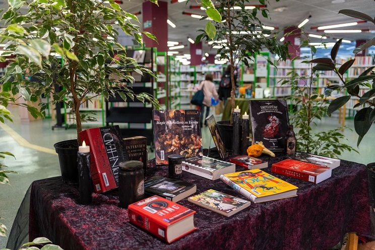 Table décorée pour Halloween